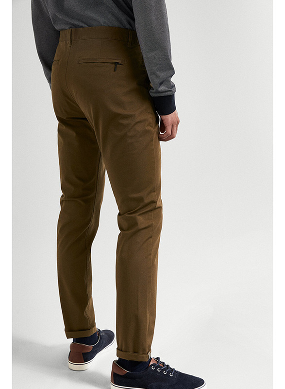Springfield Sport Trousers Chinos for Men, 46 EU, Brown
