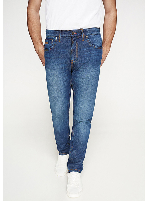 Springfield Denim Jeans for Men, 30 EU, Medium Blue