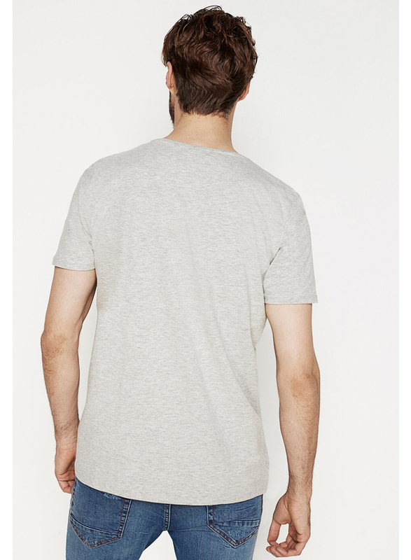 Springfield Short Sleeve SPF Henley Neck T-Shirt for Men, Extra Small, Dark Grey