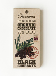 Chocopaz Organic Vegan Chocolate with Black Currant, 47 grams