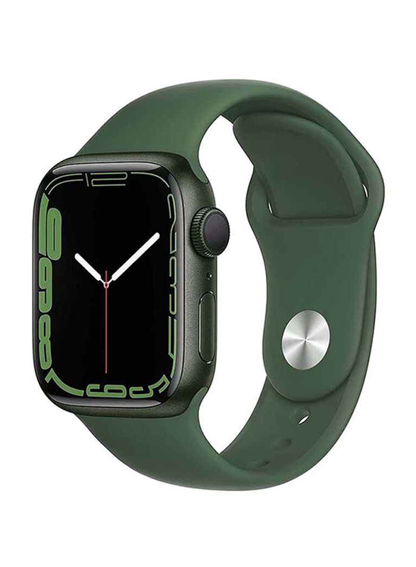 

Apple Watch Series 7 - 41mm Smartwatch, GPS, Green Aluminium Case with Clover Sport Band