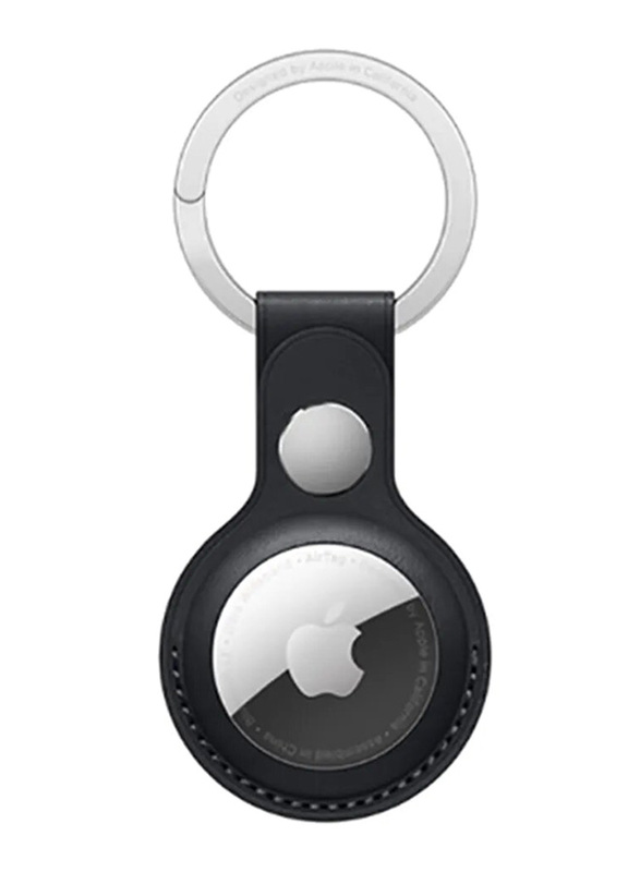 

Apple Leather Key Ring for AirTag, MMF93ZM/A, Midnight Black