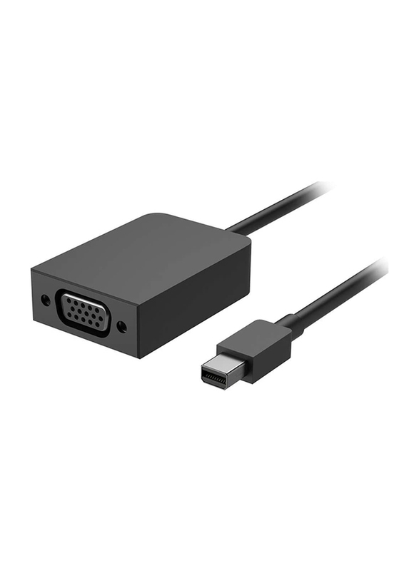 Microsoft Surface Mini Displayport VGA Adapter, Mini Display Port Male to VGA for VGA Compatible Display/Monitor/Projector, Black