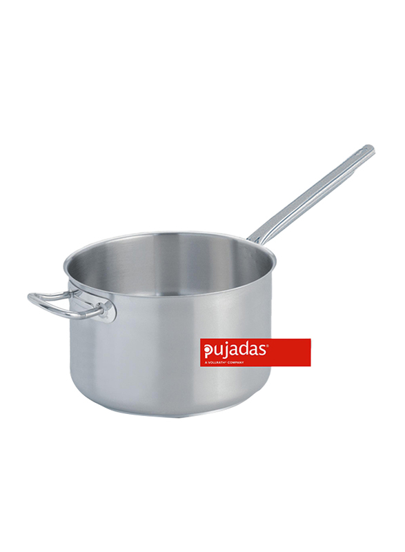 

Pujadas 32cm Stainless Steel Deep Saucepan, 15.2 Ltr, 32 x 19cm, Silver