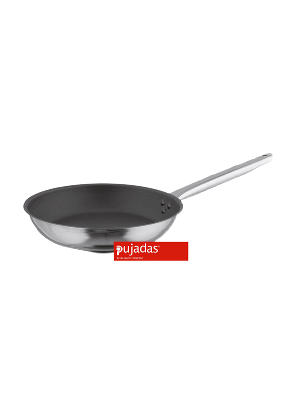 

Pujadas 20cm Ergos Non Stick Stainless Steel Fry Pan, 20 x 3.8cm, Black