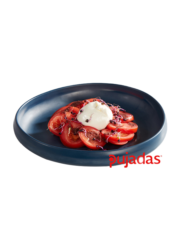 

Pujadas 30cm Melamine Oval Deep Serving Plate, 30 x 28.5 x 4.5cm, Blue