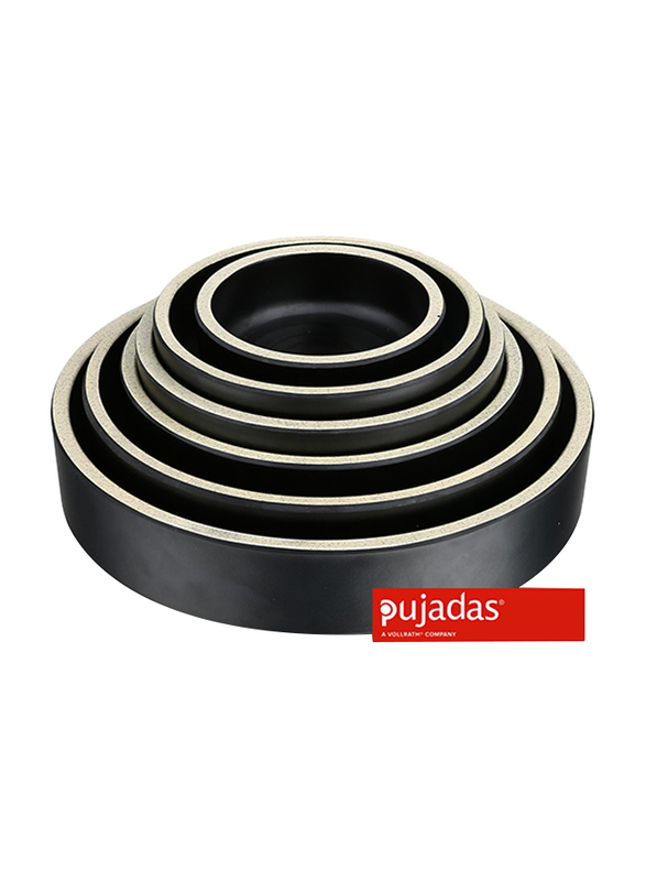 

Pujadas 15.5cm Melamine Terra Light Tapas Dish, 15.5 x 4.5cm, Black