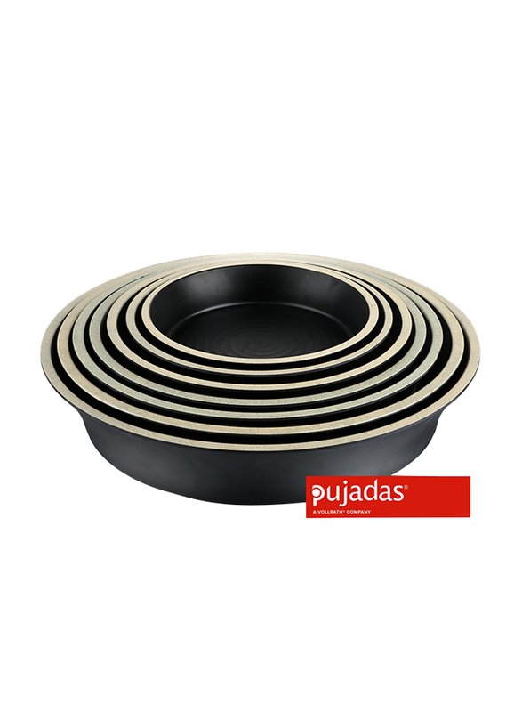 

Pujadas 28.5cm Melamine Terra Light Tapas Dish, 28.5 x 6.5cm, Black