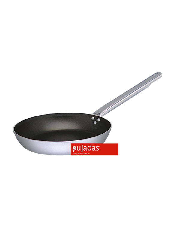

Pujadas 24cm Ergos Non-Stick Aluminum Frying Pan, 24 x 4.5cm, Silver/Black