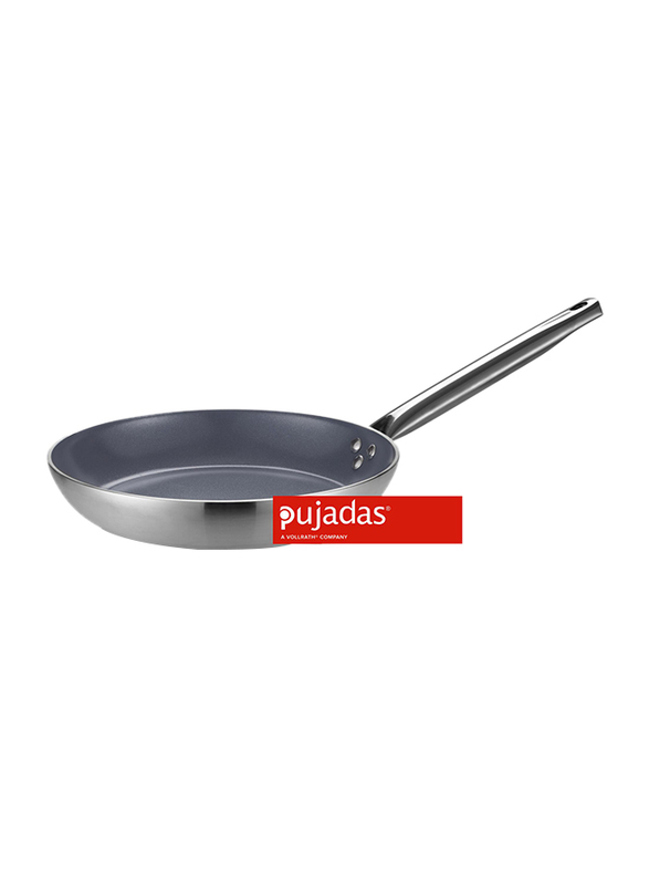 

Pujadas 20cm Non-Stick Ceramic Coating Aluminum Frying Pan, 20 x 4cm, Silver/Grey