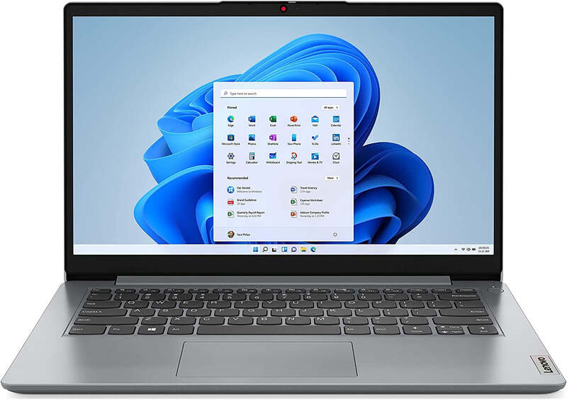 

Lenovo IdeaPad 1 14IAU7 Notebook - 14" HD, Intel Core i3-1215U, 4GB RAM, 128GB SSD, UHD Graphics ,FP Reader , Windows 11 H - Cloud Gray