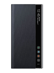 Samsung Clear S View Flip Case Cover for Samsung Galaxy Note 10 Plus Mobile Phone, Black