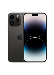 Apple iPhone 14 Pro 128GB Space Black, With FaceTime, 6GB, 5G, Single SIM Smartphone, Middle East Version