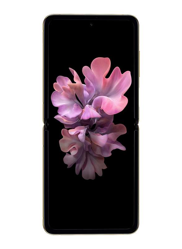 Samsung Galaxy Z Flip 256GB Mirror Gold, 8GB RAM, 4G LTE, Single SIM Smartphone, UAE Version