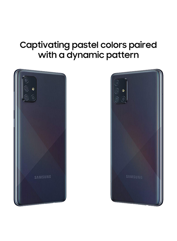 Samsung Galaxy A71 128GB Prism Crush Black, 8GB RAM, 4G LTE, Dual Sim Smartphone, UAE Version