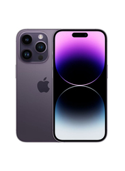 Apple iPhone 14 Pro 256GB Deep Purple, With FaceTime, 6GB, 5G, Single SIM Smartphone, Middle East Version