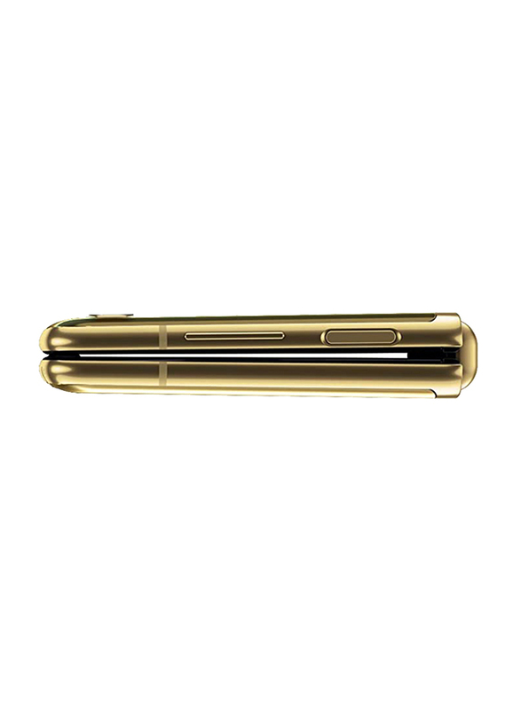 Samsung Galaxy Z Flip 256GB Mirror Gold, 8GB RAM, 4G LTE, Single SIM Smartphone, UAE Version