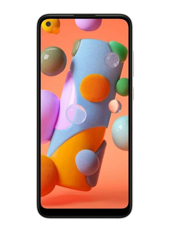 Samsung Galaxy A11 32GB White, 2GB RAM, 4G LTE, Dual Sim Smartphone, UAE Version