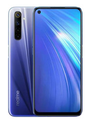 Realme 6 128GB Comet Blue, 6GB RAM, 4G LTE, Dual Sim Smartphone