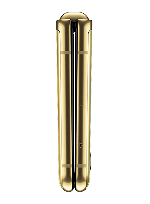 Samsung Galaxy Z Flip 256GB Mirror Gold, 8GB RAM, 4G LTE, Single SIM Smartphone, UAE Version