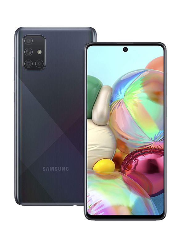 Samsung Galaxy A71 128GB Prism Crush Black, 8GB RAM, 4G LTE, Dual Sim Smartphone, UAE Version