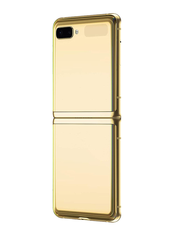 Samsung Galaxy Z Flip 256GB Mirror Gold, 8GB RAM, 4G LTE, Single SIM Smartphone, UAE Version
