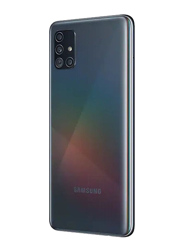 Samsung Galaxy A51 128GB Prism Crush Black, 6GB RAM, 4G LTE, Dual Sim Smartphone, UAE Version