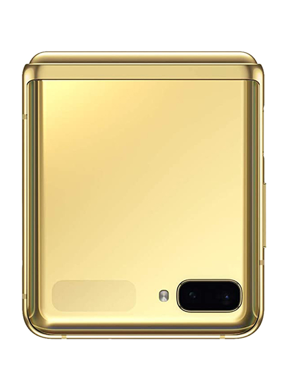 Samsung Galaxy Z Flip 256GB Mirror Gold, 8GB RAM, 4G LTE, Single SIM Smartphone, UAE Version