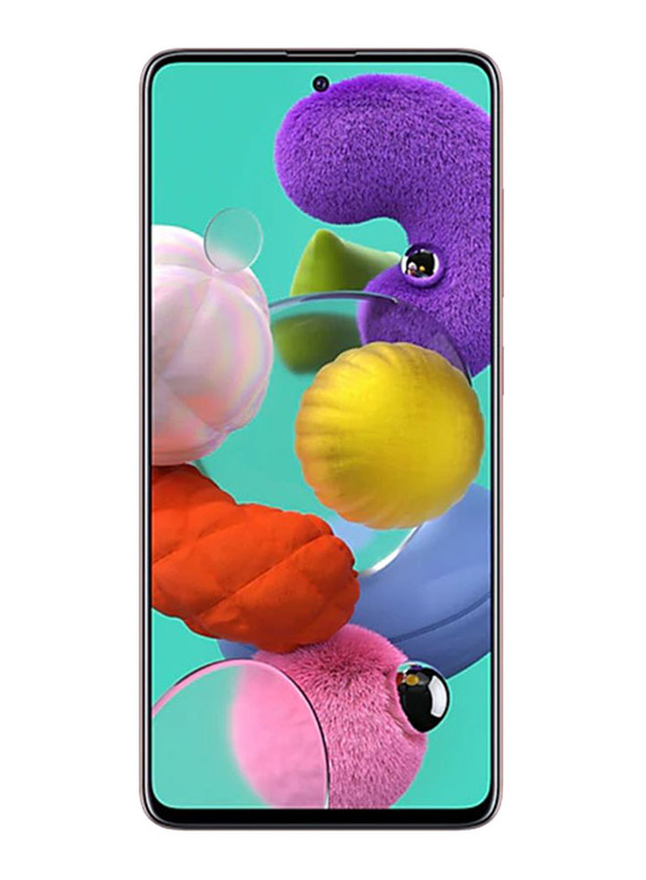 Samsung Galaxy A51 128GB Prism Crush Pink, 6GB RAM, 4G LTE, Dual Sim Smartphone, UAE Version