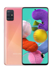 Samsung Galaxy A51 128GB Prism Crush Pink, 6GB RAM, 4G LTE, Dual Sim Smartphone, UAE Version