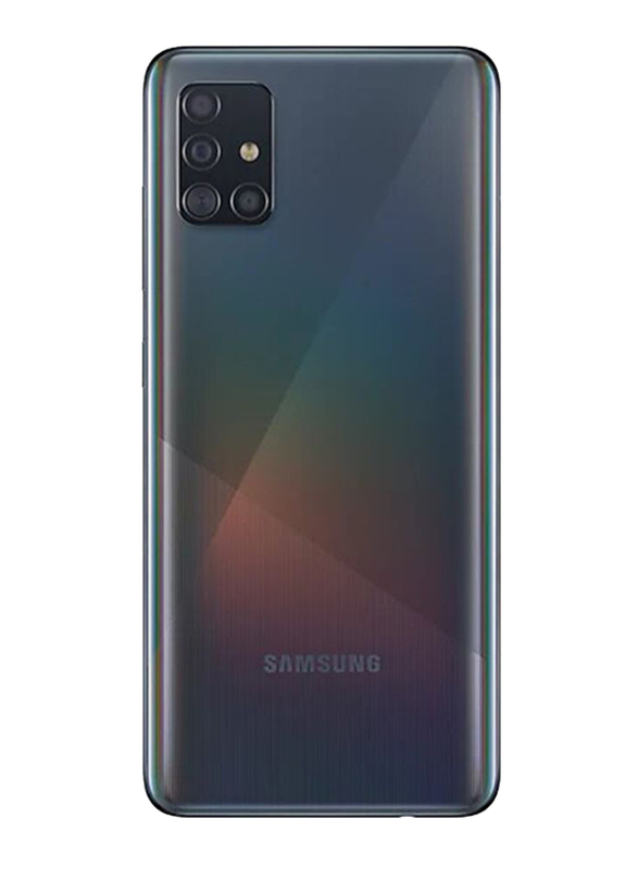 Samsung Galaxy A51 128GB Prism Crush Black, 6GB RAM, 4G LTE, Dual Sim Smartphone, UAE Version