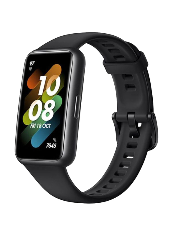 

Huawei 35mm Band 7 Smartwatch Compatible with Android 6.0 and up iOS 9.0 and up Harmony OS, Graphite Black