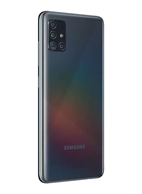 Samsung Galaxy A51 128GB Prism Crush Black, 6GB RAM, 4G LTE, Dual Sim Smartphone, UAE Version