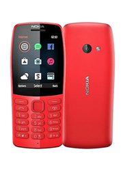 Nokia 210 16MB Red, 16MB RAM, 2G, Dual Sim Normal Mobile Phone