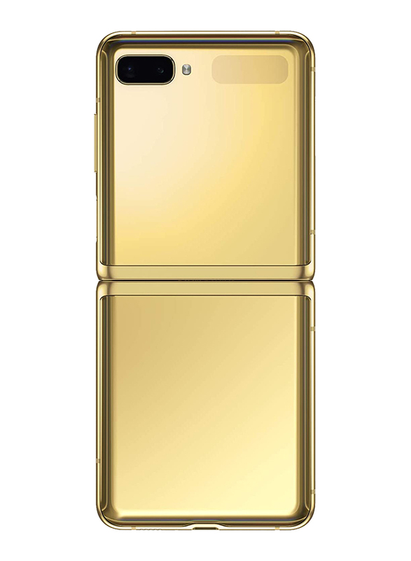 Samsung Galaxy Z Flip 256GB Mirror Gold, 8GB RAM, 4G LTE, Single SIM Smartphone, UAE Version