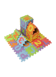 Rainbow Toys Numbers and Alphabets Printed Puzzle Foam Play Mat Set, Multicolor