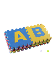 Rainbow Toys 26-Piece A-Z Alphabets Play Mat Puzzle, Multicolor