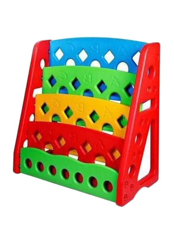 Rainbow Toys 4 Racks Books Shelf, Multicolor