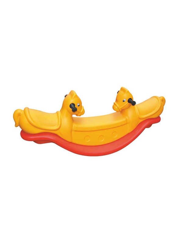 Rainbow Toys Rocking Horse Double Color Ride On For Two Kids, Ages 2+