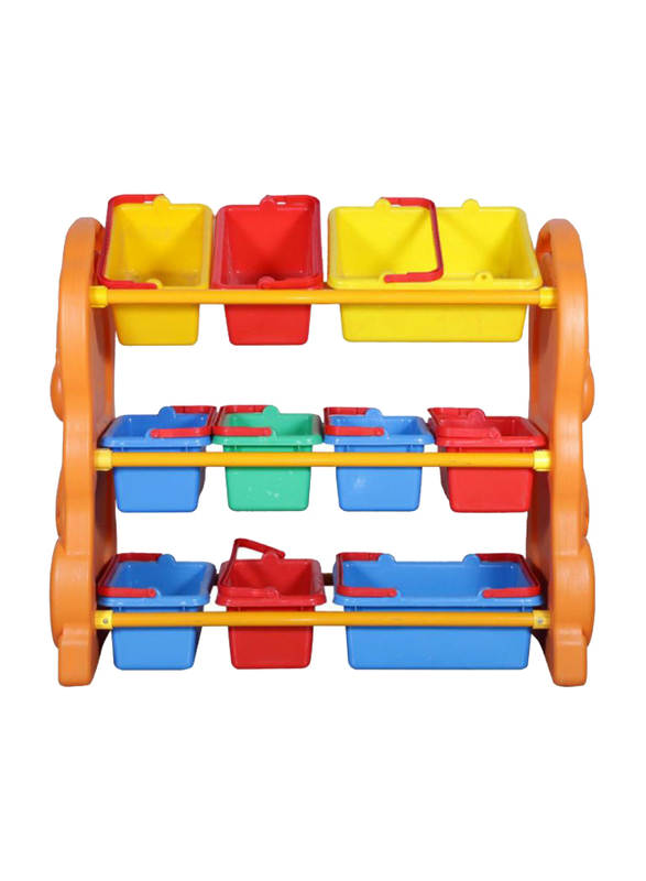 Rainbow Toys 3 Layer Storage Rack, Multicolor