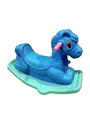 Rainbow Toys Rocking Horse Colorful Ride On Rocker, Blue/Green, Ages 2+