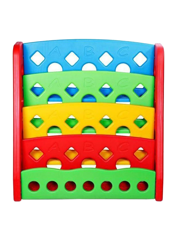 Rainbow Toys 4 Racks Books Shelf, Multicolor