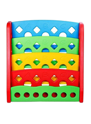 Rainbow Toys 4 Racks Books Shelf, Multicolor