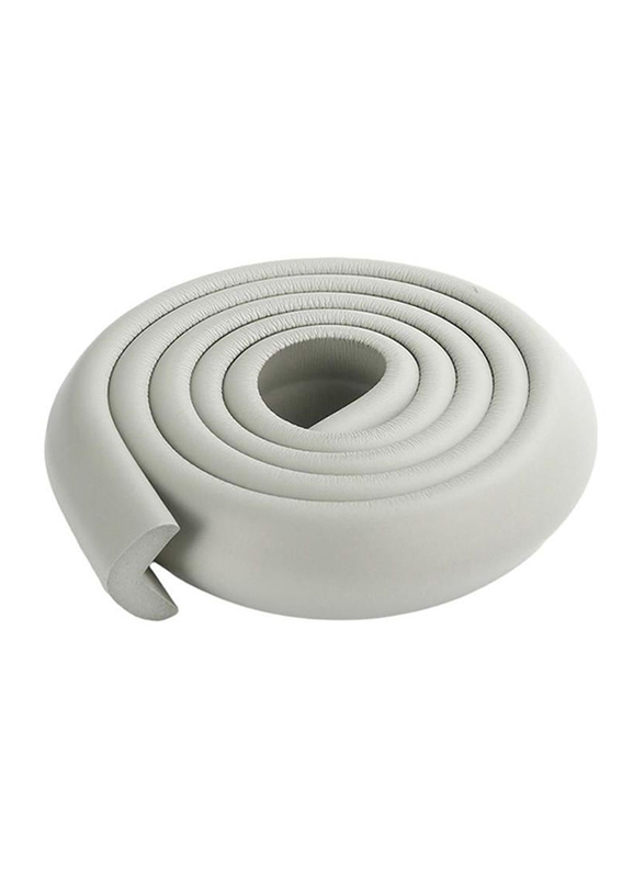 Rainbow Toys 2-Meter Rubber Foam Corner Protector Strip with 2 Corner Guards, Grey