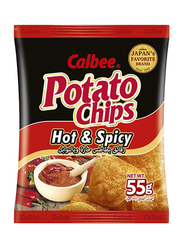 Calbee Hot & Spicy Potato Chips, 55g