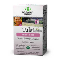 Organic India Tulsi Sweet Rose - 18 Tea Bags