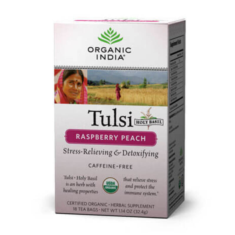 

Organic India Tulsi Raspberry Peach - 18 Tea Bags