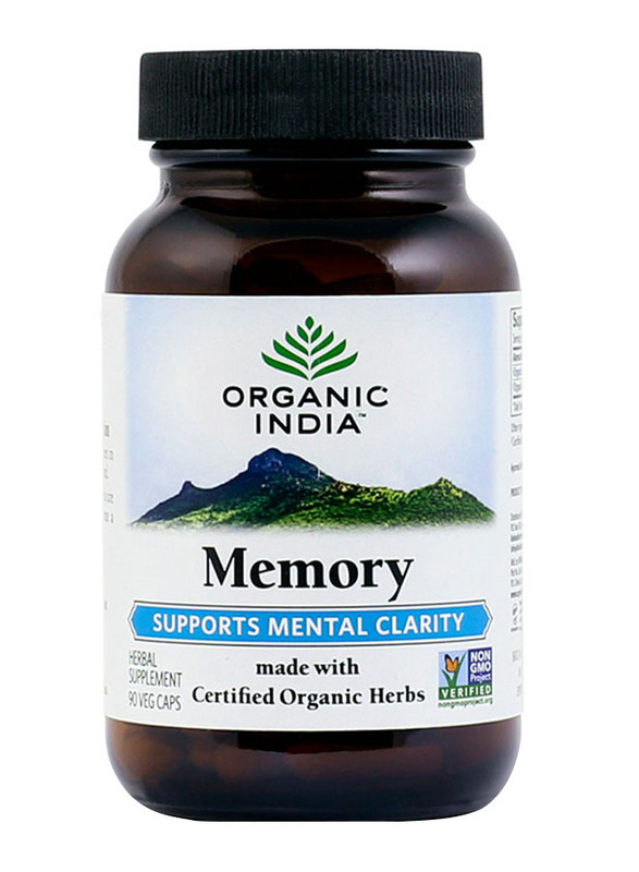 

Organic India Memory Herbal Supplement, 90 Capsules