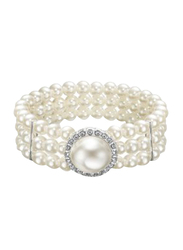 Avon Rubin Beaded Bracelet for Women, White