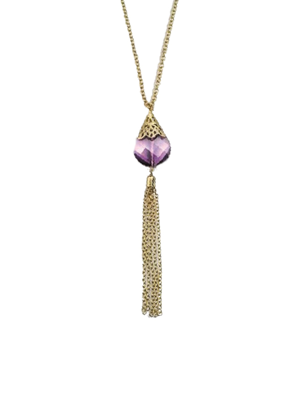 

Avon Katerina Pendant Necklace for Women, Purple/Gold